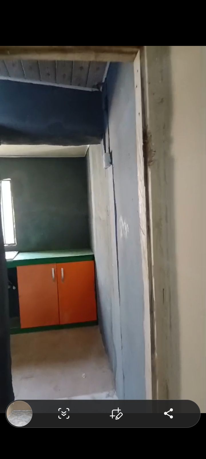 A room and parlour with a room selfcon, — ₦800,000/year | GidiStay — 1 bed house in Bcj apata, Ibadan (bedroom view)