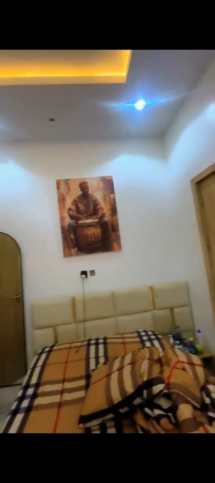 Furnished single rooms in shared apartments VGC — ₦2,000,000/year | GidiStay — 3 bed apartment in Lekki Phase 1, Lagos (bedroom view)