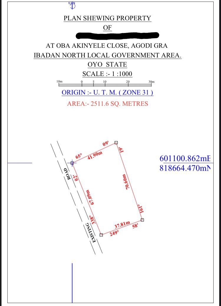 Land For Sale in Agodi GRA, Ibadan — ₦500,000,000 | GidiStay — 1 bed land in Agodi GRA, Ibadan (main view)