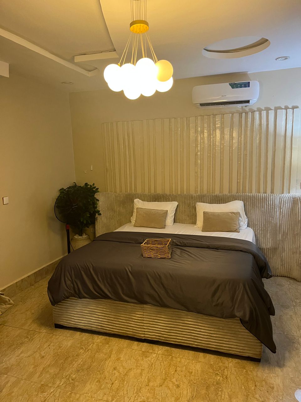 2Bedroom smarthome shortlet apartment — ₦150,000/night | GidiStay — 2 bed apartment in Bodija, Ibadan (bedroom view)